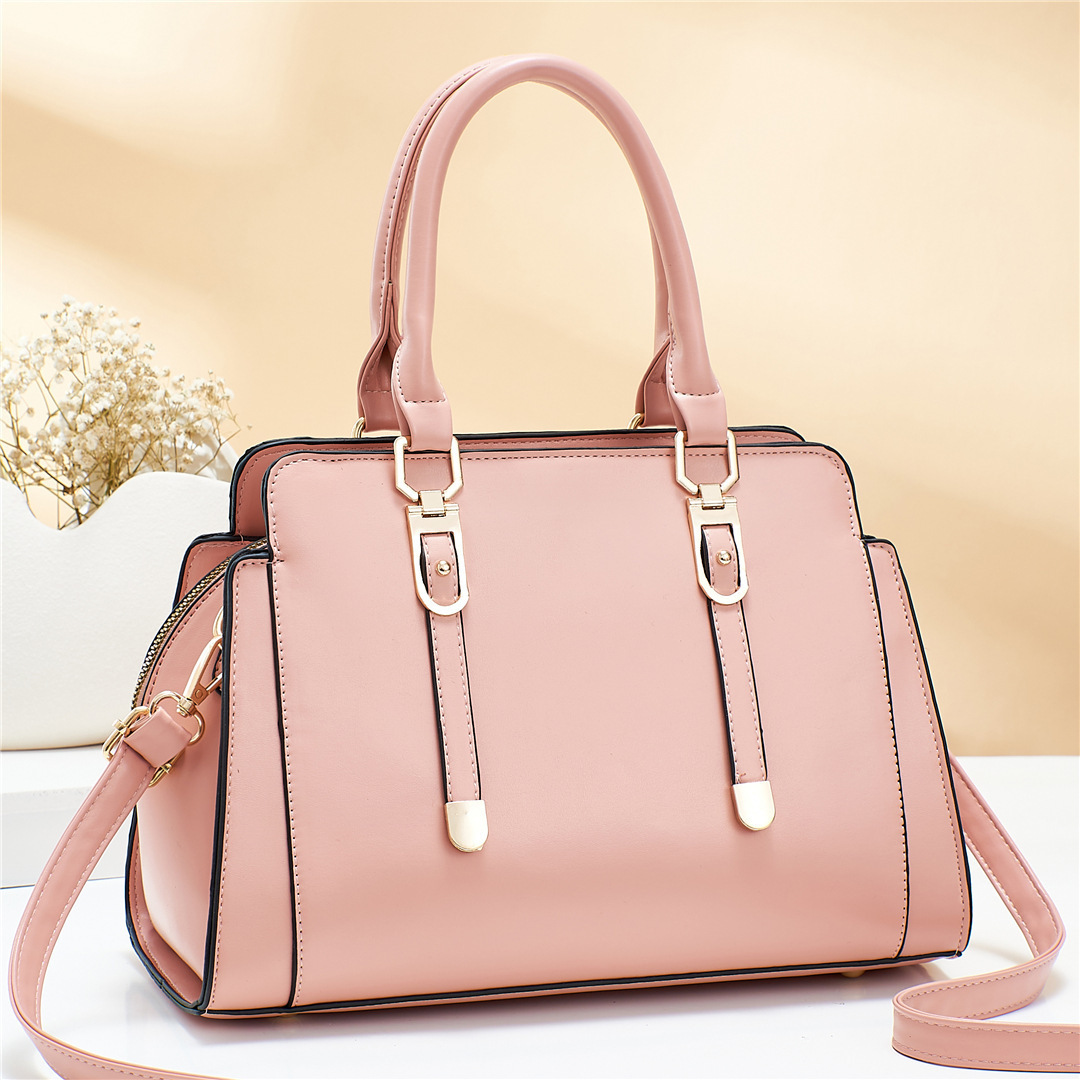 2024 New style solid color fringed texture, simple and elegant, cross-border large-capacity single-shoulder crossbody women's bag, one-piece consignment Specification drawing