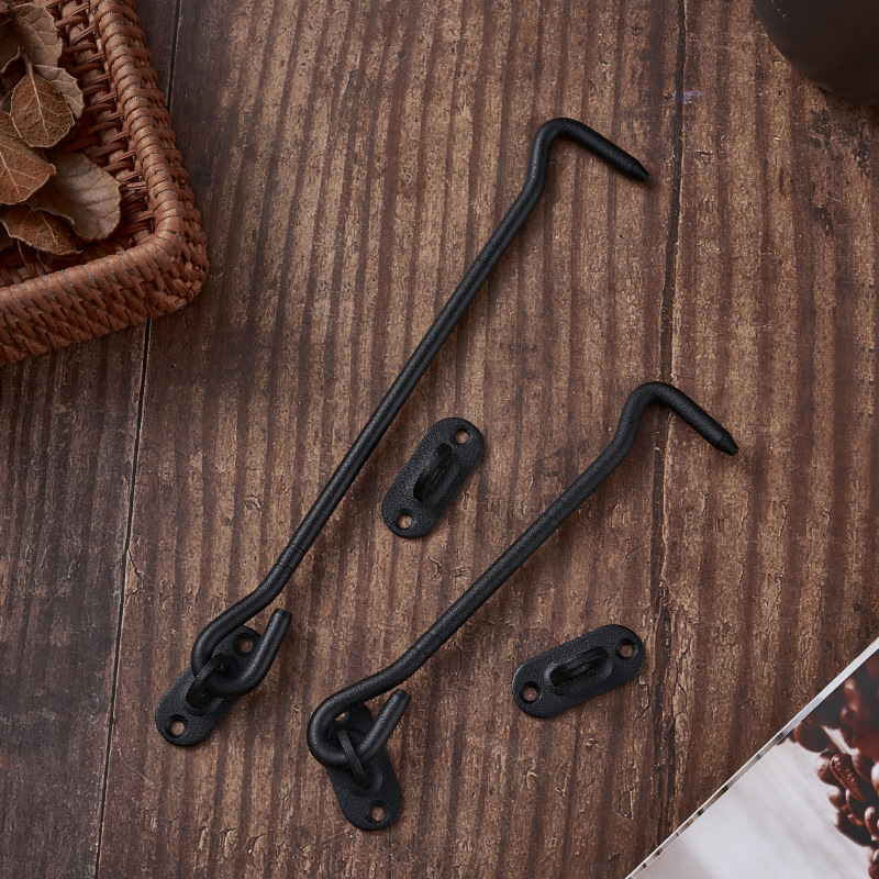 Stainless steel thickened window wind hooks, tie hooks, hook hooks, window hooks, wind hooks, hook nails, door and window hook hooks, window hooks, windproof hooks Specification drawing