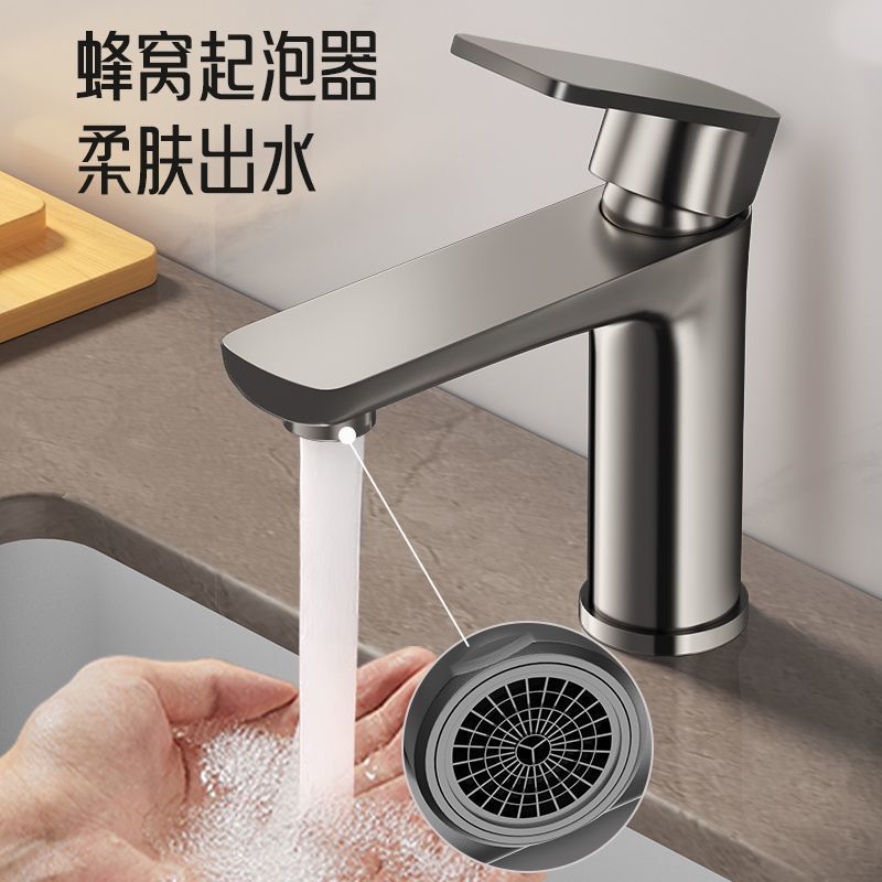 Stainless steel faucet for both hot and cold water, anti-splash faucet for bathroom washbasin, faucet for bathroom washbasin details Picture