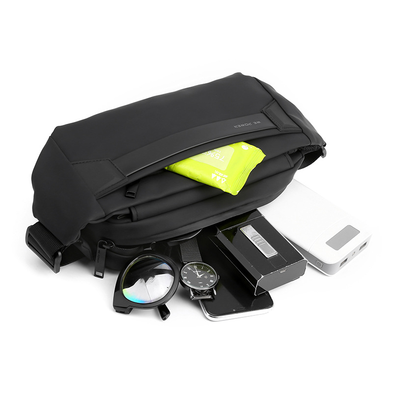 The new cross-border men's crossbody bag from WEPOWER is a trendy, casual and lightweight crossbody bag with a functional chest Application Scenario