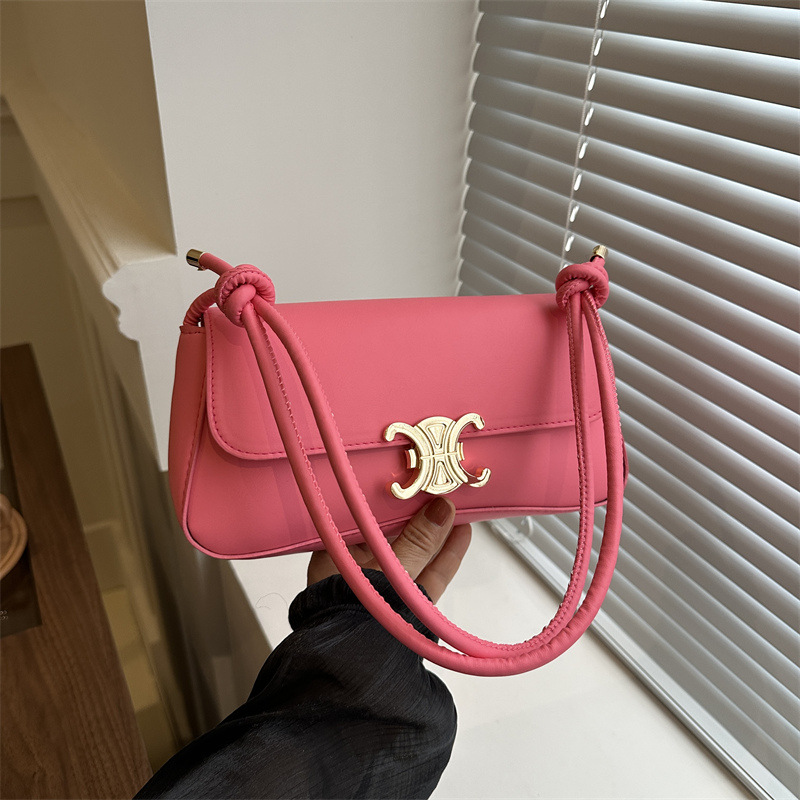 Cross-border retro bag, small square bag for women, 2024 new style, niche and simple underarm bag, quality and versatile, single-shoulder crossbody bag full figure