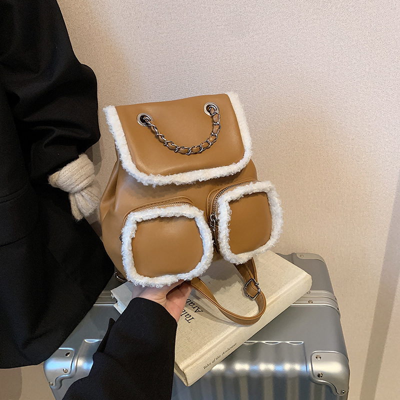 Retro and stylish backpack for women, 2024 new multi-pocket casual student bag, high-end and versatile women's bag details Picture