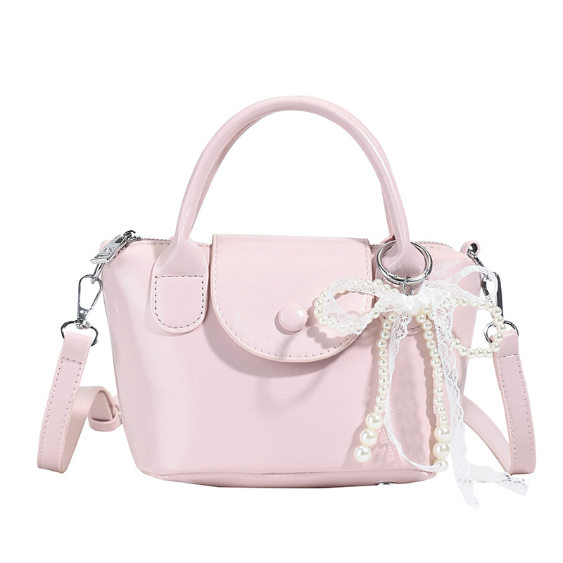 Popular women's retro 2025 Spring New style bag cover casual crossbody bag Korean version hand-held bucket bag Item Picture