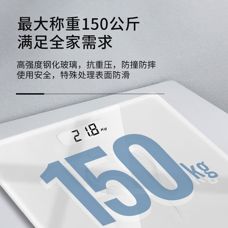Midea battery-powered home health electronic scale, smart weighing scale, Led display MO-CW5 Pro Application Scenario