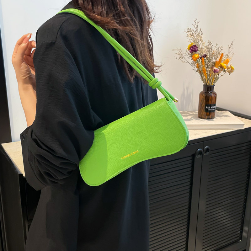 Popular solid-color underarm bags for women, fashionable, simple and elegant single-shoulder bags, cross-border cheap small bags, single-shoulder bags Specification drawing