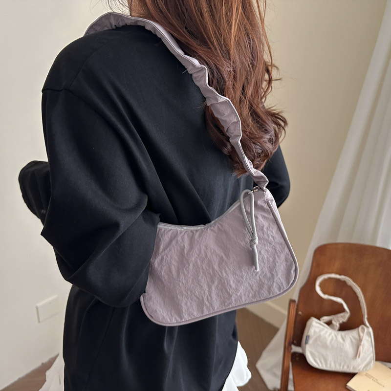 Crescent Dumpling Bag 2025 New Style Casual and lightweight underarm bag for women, retro and versatile small cloth bag, single-shoulder bag Specification drawing