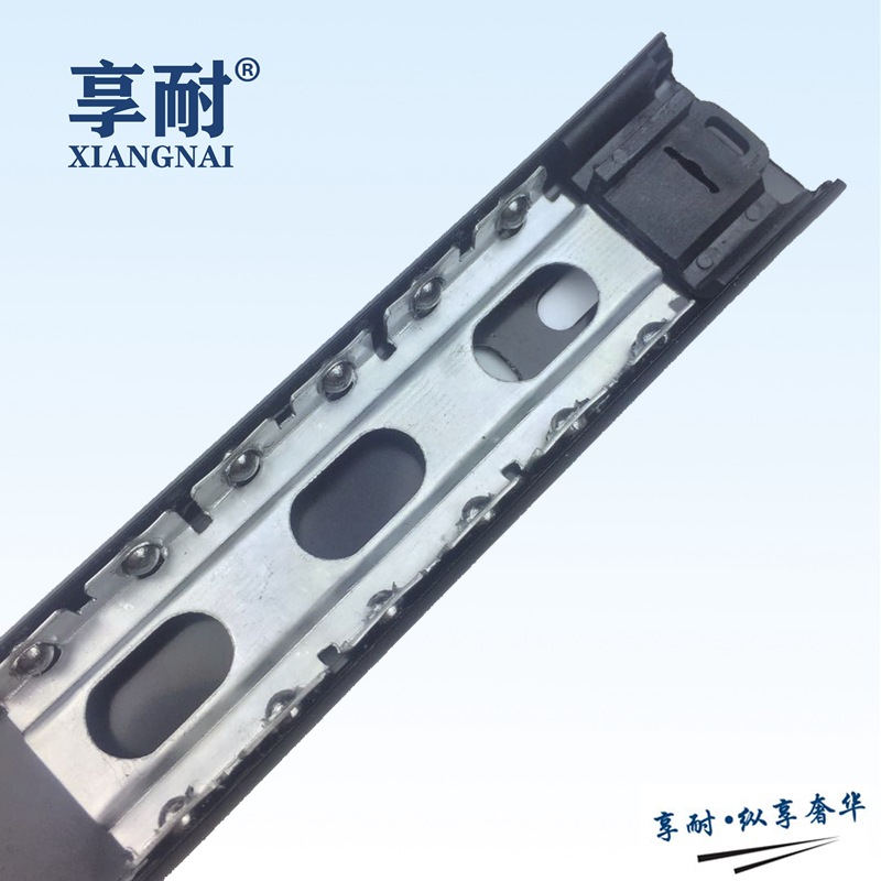 Factory direct supply of 27-wide two-section steel ball slide rails, silent drawer two-fold tracks, high-quality sliding rails for cabinets Application Scenario