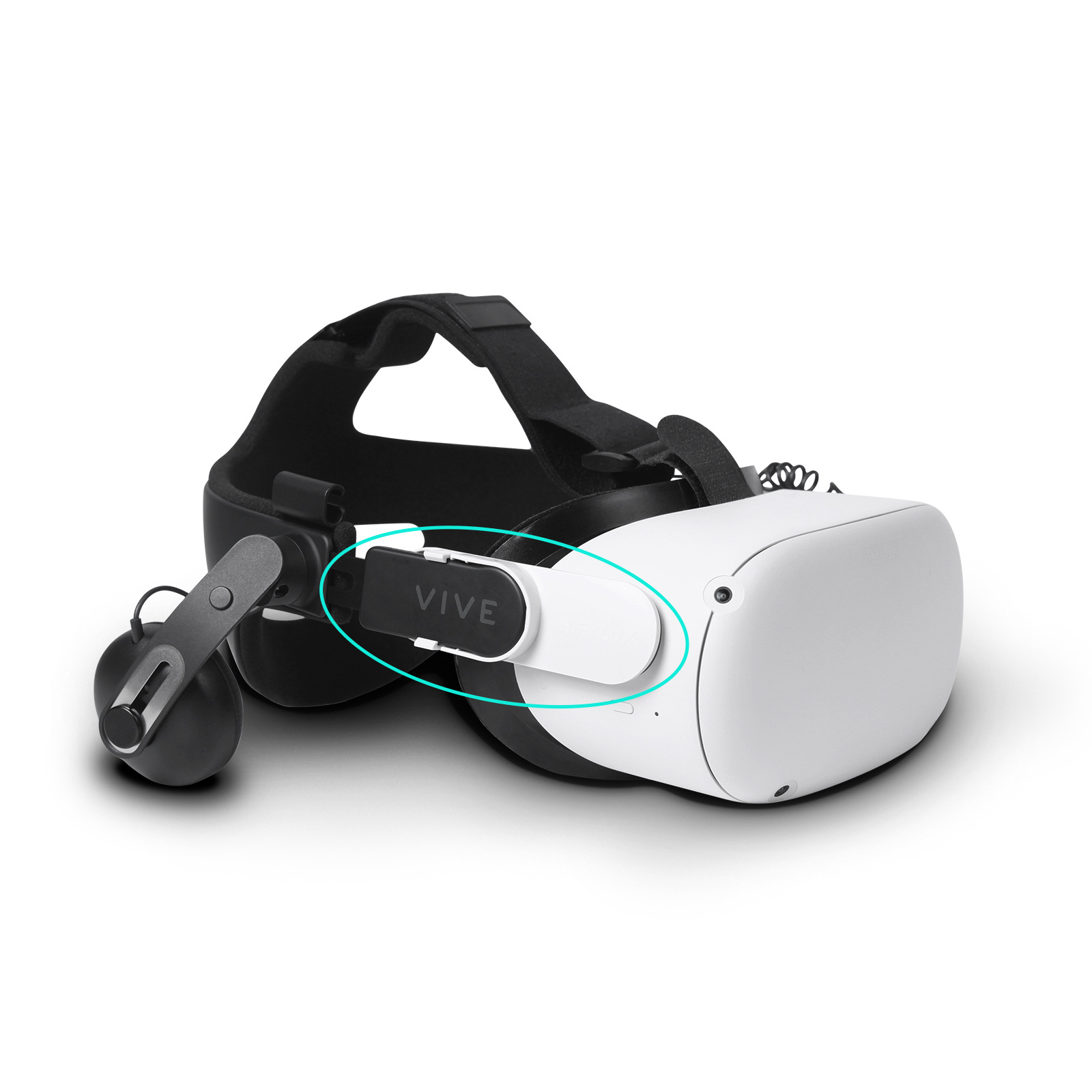 Hifylux is compatible with the Oculus Quest2 head-mounted adapter and HTC VIVE smart headband connector Application Scenario