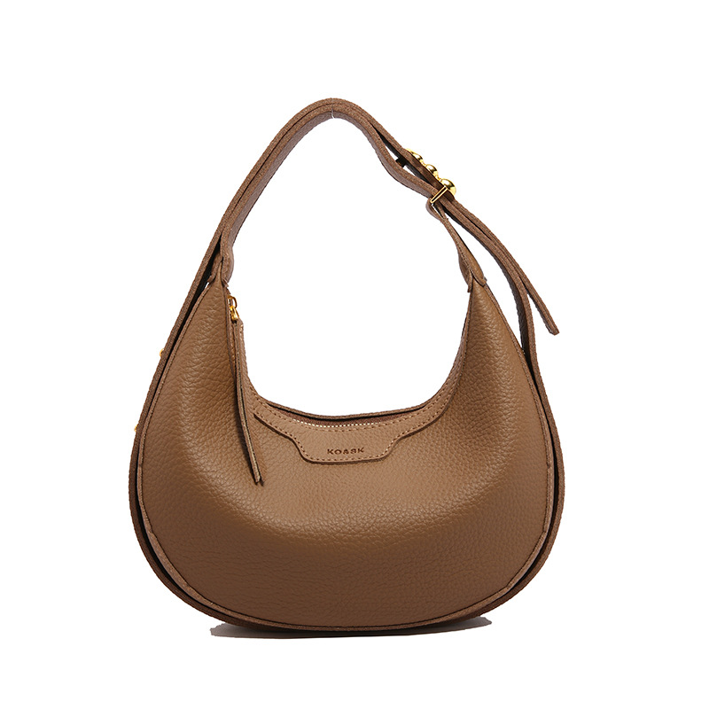 Factory-customized cross-border bestseller niche hand-carried dumpling bag, new retro and versatile single-shoulder armpit bag, crossbody women's bag Item Picture