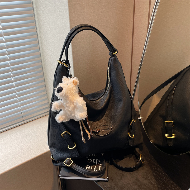 Commuting retro large-capacity bag 2024 new high-end texture women's backpack, multi-purpose single-shoulder tote bag Specification drawing