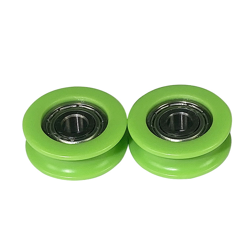Factory direct sales of non-standard rubber-coated bearing pulleys, door and window pulleys, guide wheels, high-load-bearing and wear-resistant rubber-coated pulleys Item Picture