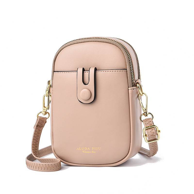 The new 2024 summer Korean version of the simple single-shoulder women's bag in a fresh and candy-colored color-blocking style, a trendy crossbody phone bag for women Specification drawing