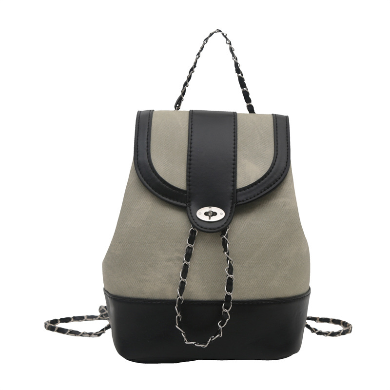 This year, a versatile chain backpack is in vogue for women's 2024 new style, a fashionable travel and commuting single-shoulder crossbody bag Item Picture