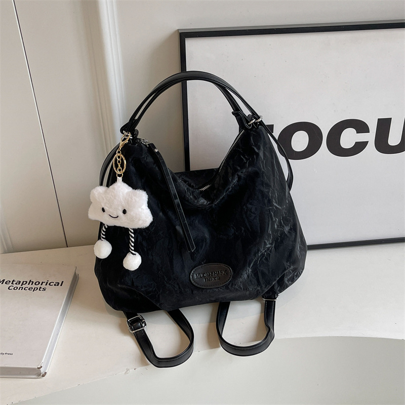 Korean large-capacity commuter tote bag for women, 2025 new style, high-end feel, backpack, versatile shoulder bag, travel backpack Specification drawing