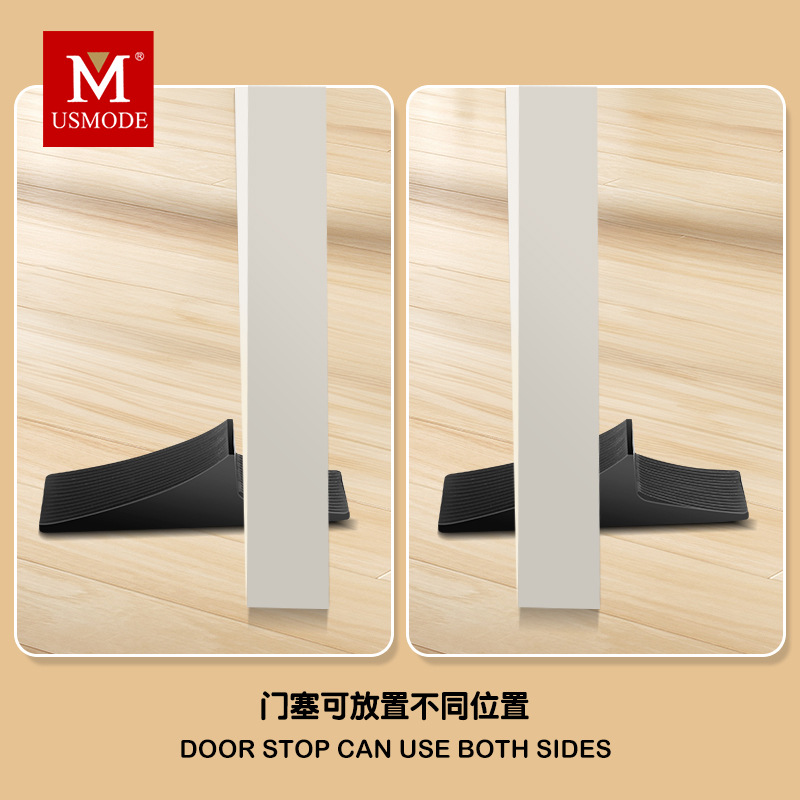 Meiyi windproof rubber anti-hand-squeezing household door card, safe and fixed door blocking, no need for drilling, anti-collision wall door stop details Picture