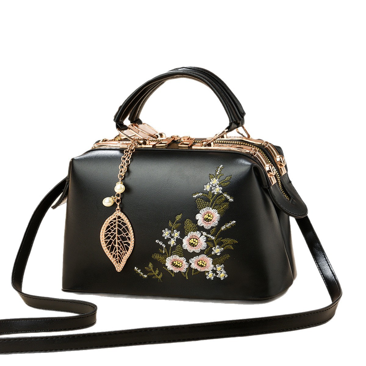 2025 New large-capacity handbag bag, Chinese-style floral single-shoulder bag, elegant and dignified quality women's bag, export bags Item Picture