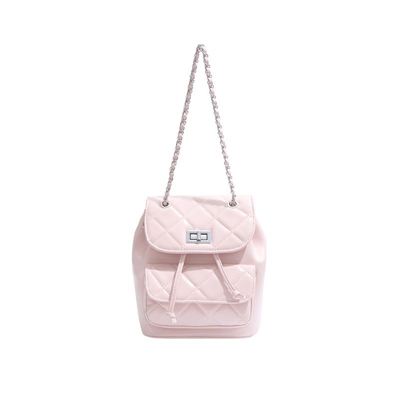 Trendy and fashionable diamond-shaped backpack for women, 2025 new style bucket bag, Korean version, niche design, simple single-shoulder crossbody bag Item Picture