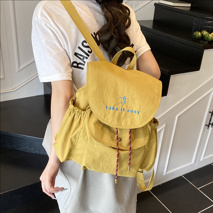 Wholesale of cross-border Oxford cloth backpacks for women, large capacity backpacks, casual college style schoolbags, and commuting and travel backpacks full figure