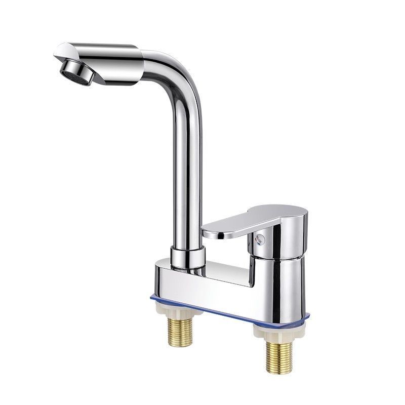 Bathroom washbasin, double-hole faucet, cold and hot water combined, washbasin, alloy washbasin, faucet, all-copper kitchen Item Picture
