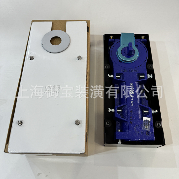 Jianlang floor spring HD205 frameless glass door, wooden door with frame, load-bearing capacity 130 kilograms, floor spring 90-degree positioning Specification drawing