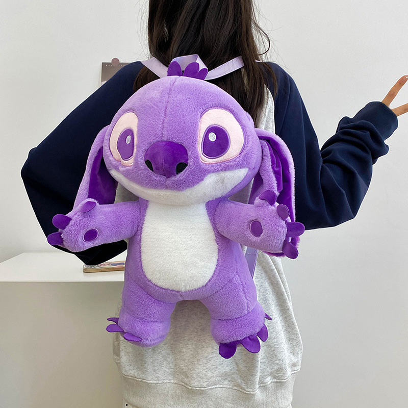 Cute and furry cartoon doll bag 2024 new style personalized Stephen Double backpack, birthday gift backpack Application Scenario