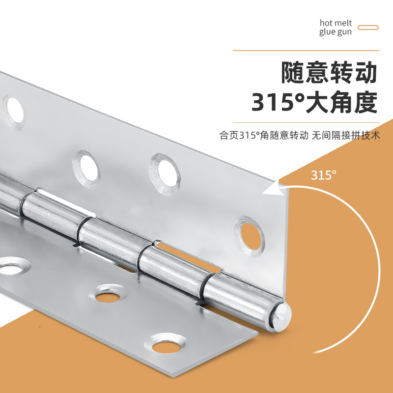 Wholesale of 4-inch 1.2mm thick stainless steel swing hinges, hardware accessories, cabinet doors, mini hinges and pivots details Picture