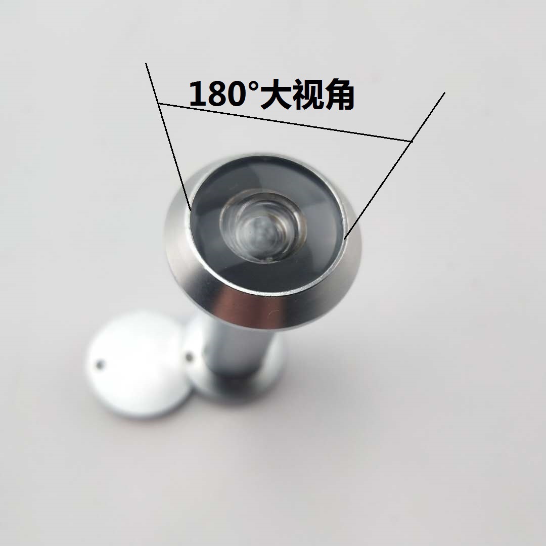 The outer pipe diameter is 14mm, with a high-definition viewing Angle and a wide entrance door made of all-metal peephole to prevent theft details Picture