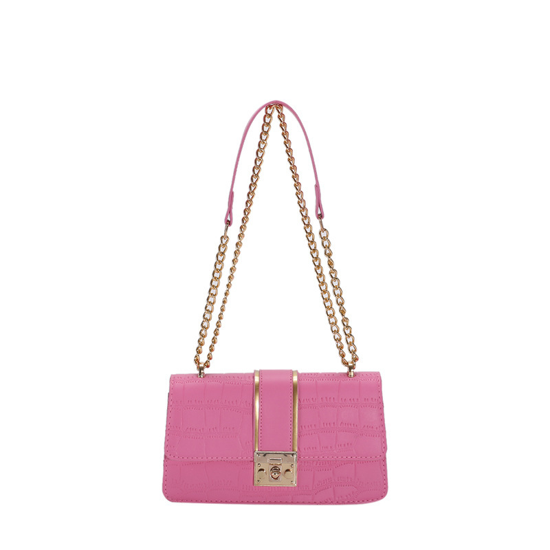 Bags New Autumn Korean style chain bag, trendy texture, casual stone pattern commuting single-shoulder bag Item Picture