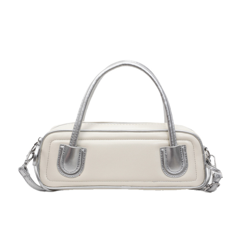 Retro large-capacity handbag for women, 2025 new casual solid color commuting single-shoulder bag, stylish and fashionable crossbody bag Item Picture