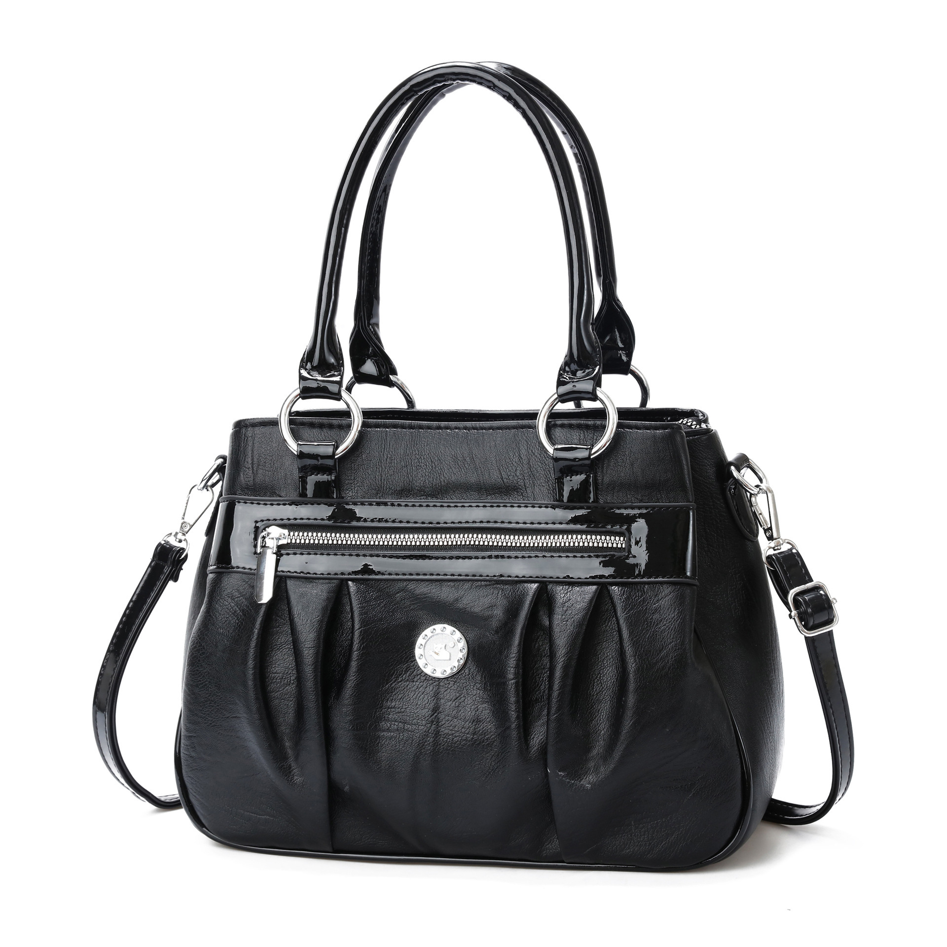 Cross-border consignment soft bags, single-shoulder bags, large-capacity women's bags, new trendy multi-layered handbags, casual and trendy mom bags Item Picture