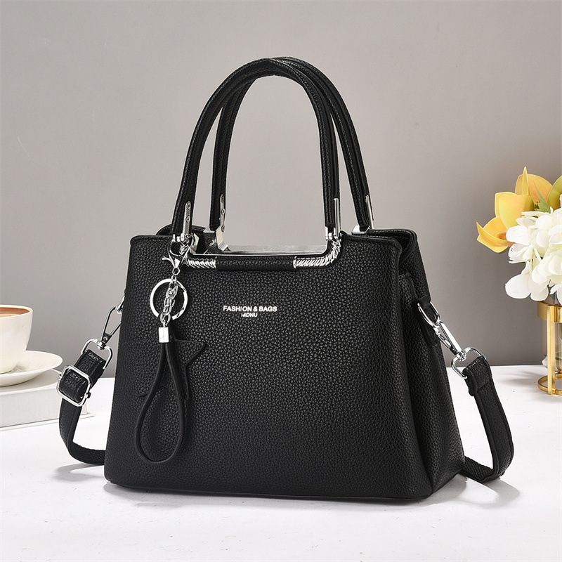 Ladies' quality single-shoulder bag, simple and versatile handbag, soft leather large-capacity commuter women's bag, cross-border bags Specification drawing