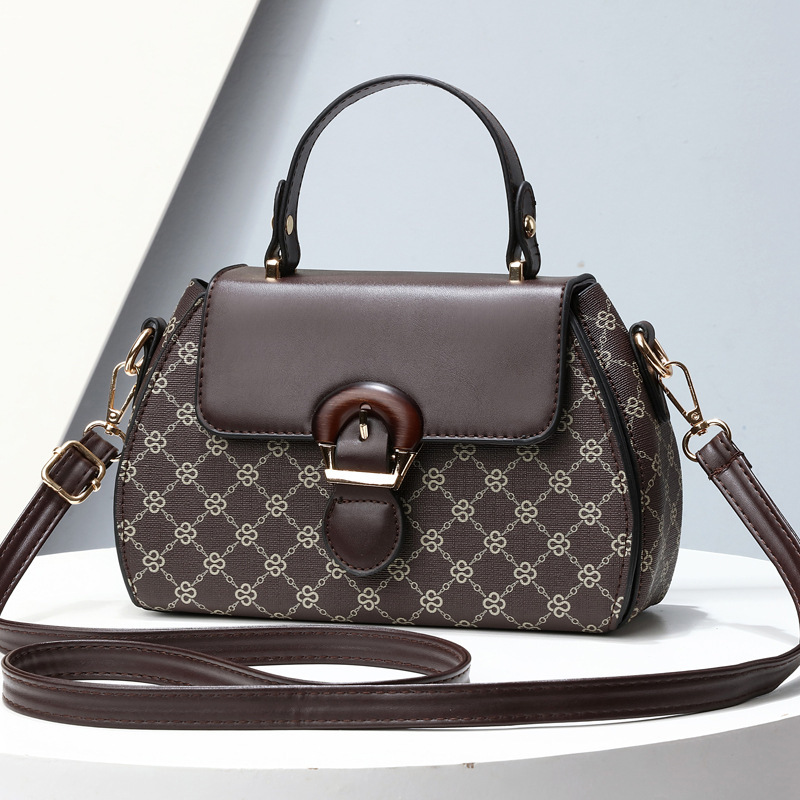 A new cross-border printed casual gift for middle-aged women, a single-shoulder crossbody bag for mom Specification drawing