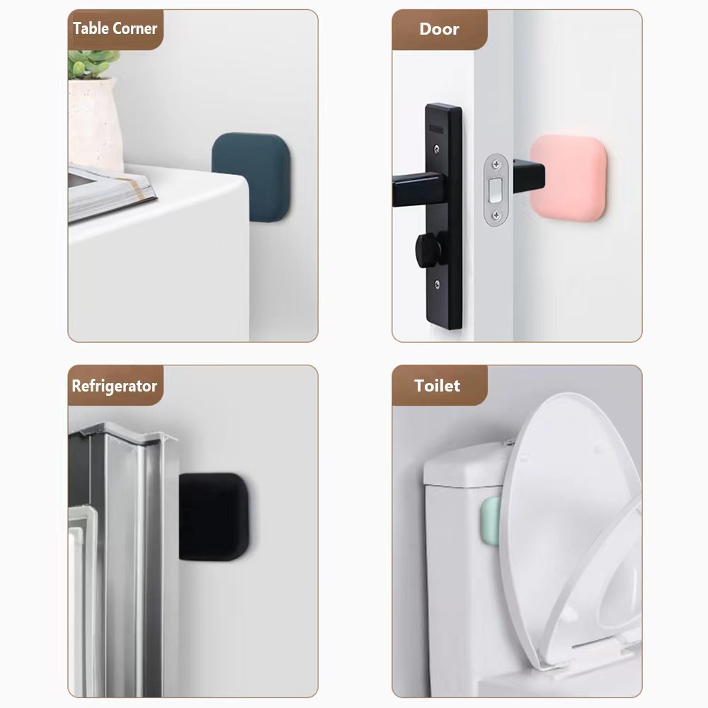 Thickened anti-collision door mat silicone door, rear door touch door handle anti-collision mat, door sticker anti-collision, simple slow-impact door Specification drawing