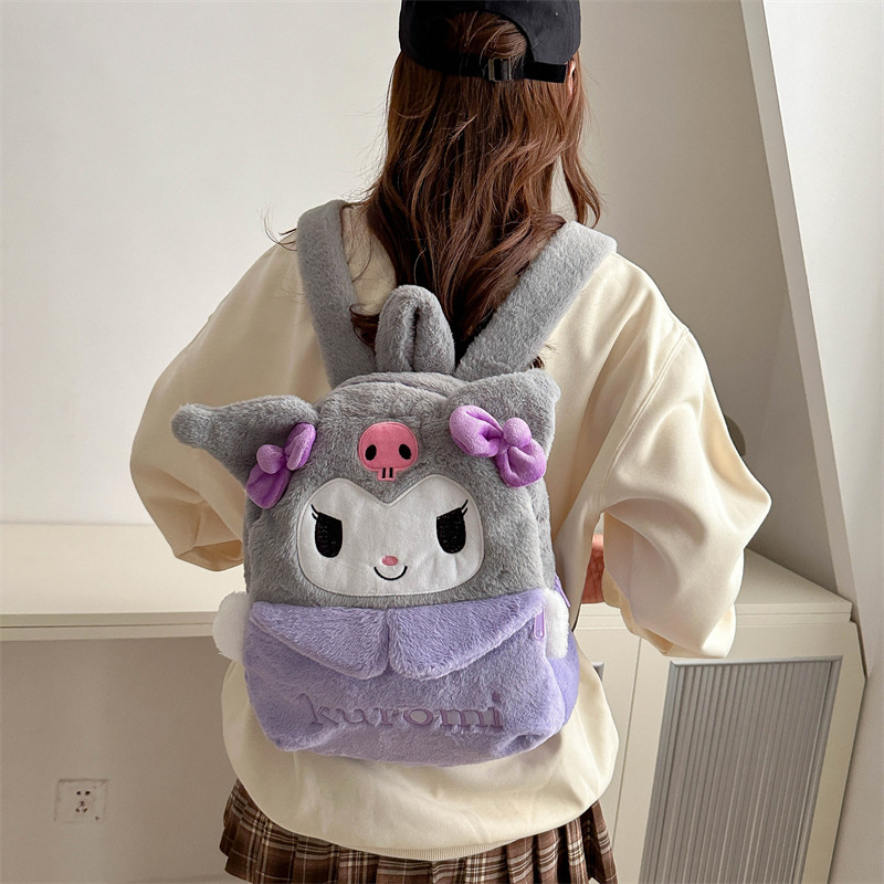 This new cartoon casual school backpack can hold A4 paper and has a large capacity. It is a cute travel storage bag for girls Application Scenario