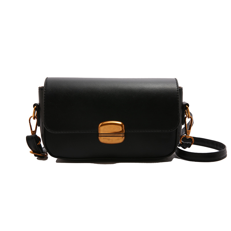 Spring 2025 new textured oil wax retro underarm bag, a fashionable and versatile single-shoulder crossbody commuting small square bag for women Item Picture