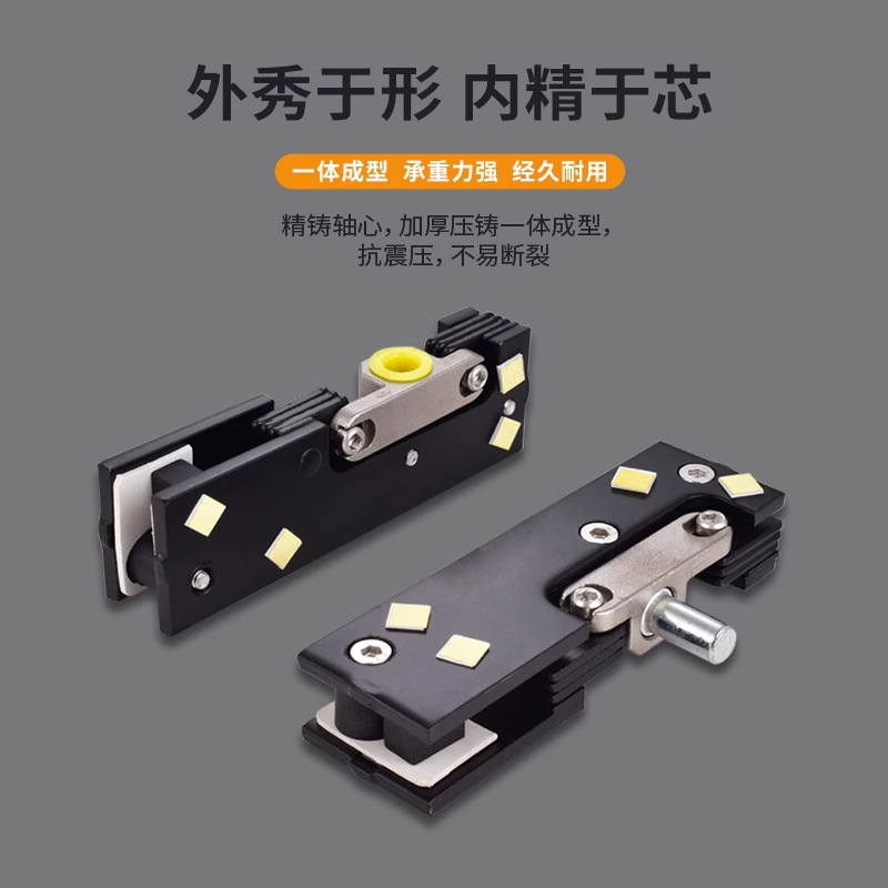 Thickened heavy-duty door clamps: 15-19mm thick special frameless glass door clamps, 304 stainless steel straight laminated glass clamps Application Scenario