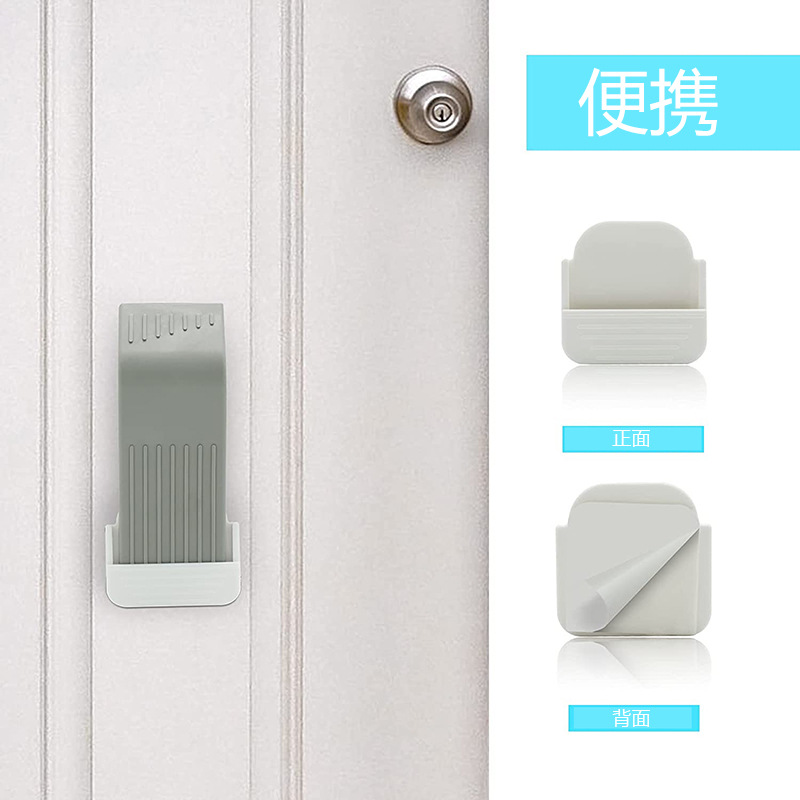 Rubber and silicone door stops without drilling, anti-collision, silent door stoppers, anti-collision door stops, door tops, door barriers, and wall guards Specification drawing