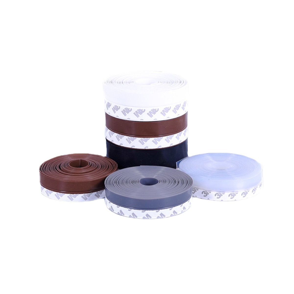 Self-adhesive door and window sealing strips, door gap and bottom windproof stickers, window insulation and heat preservation, glass door sound insulation and waterproof rubber strips Item Picture