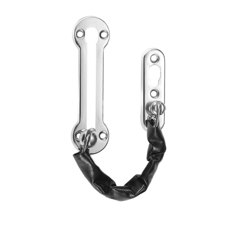 Thickened high-end stainless steel anti-theft chain door bolt, door chain latch, hotel and guesthouse room safety chain door latch Item Picture