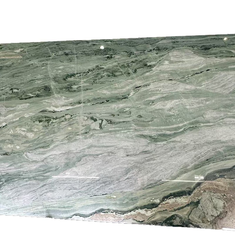 Victoria Green natural marble engineering large slab floor, bathroom staircase stone, villa background wall, exterior wall stone Item Picture