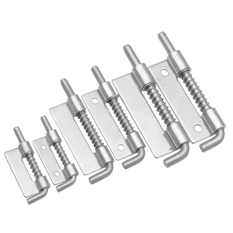 Welded pin hinge, 304 stainless steel spring pin, electrical cabinet equipment, industrial cabinet flat hinge pin Item Picture