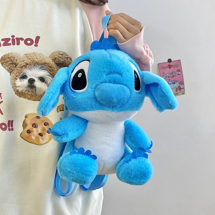 Wholesale of foreign trade Stitch plush toy bags, children's cartoon backpacks, Stitch claw machine dolls and figurines details Picture
