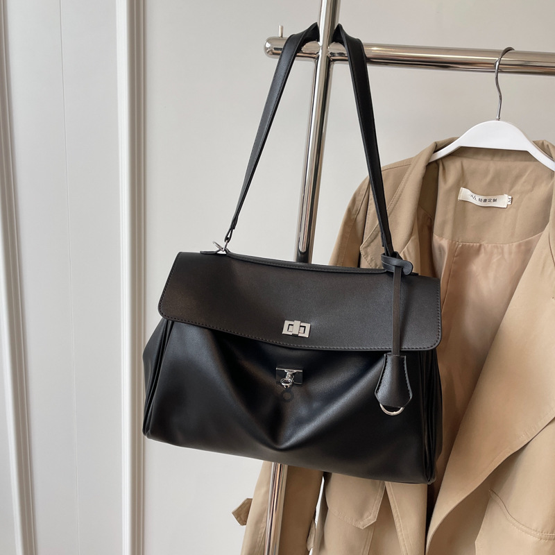 Fashionable large-capacity portable short-distance bag for women 2025 new style to work and commute tote bag, versatile and casual single-shoulder bag Specification drawing