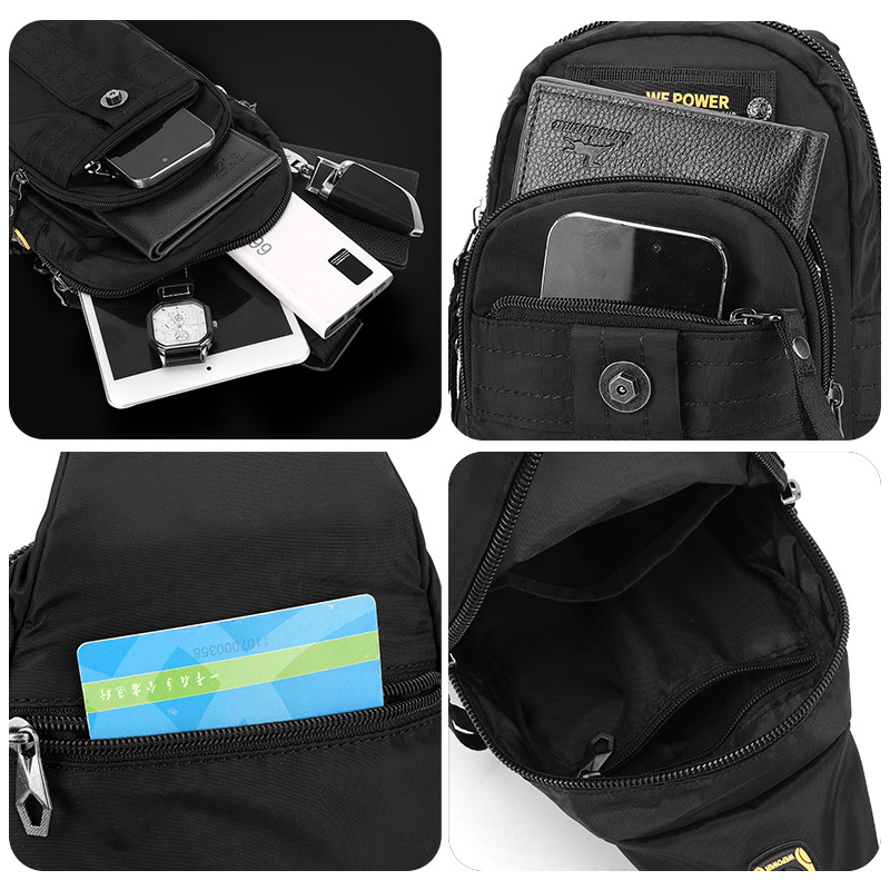WEPOWER's new outdoor commuting chest bag, casual travel multi-functional backpack, and men's portable single-shoulder crossbody bag Application Scenario