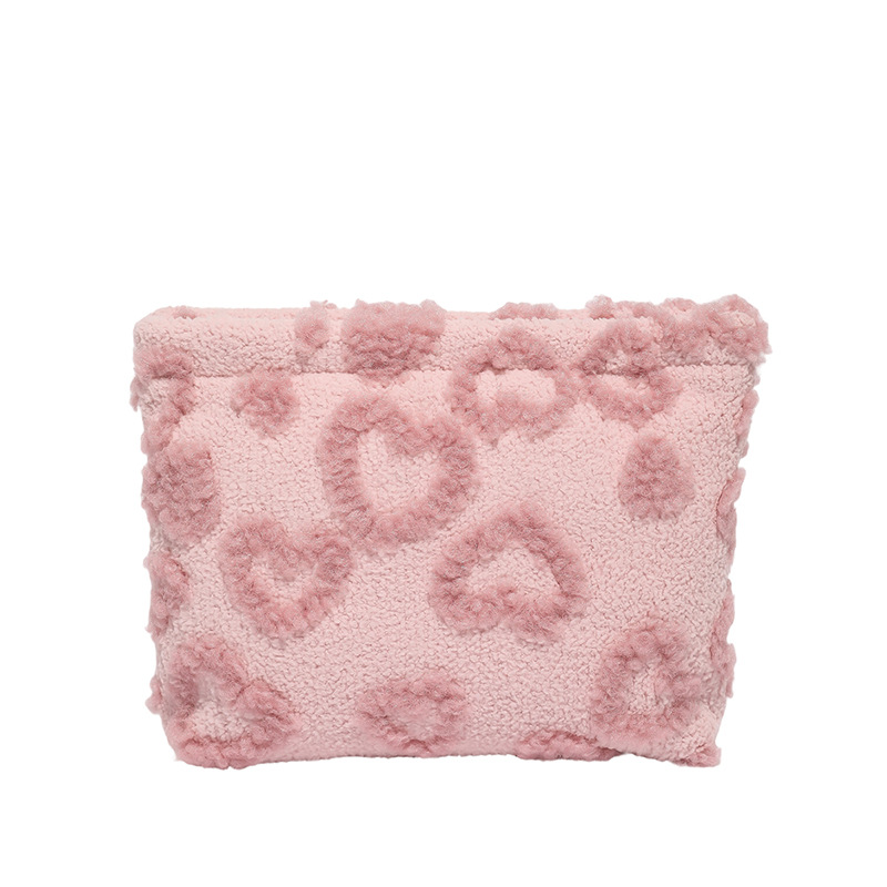 2025 Cross-border cute velvet bag, zipper bag, mini jewelry, cosmetics storage, coin purse Item Picture