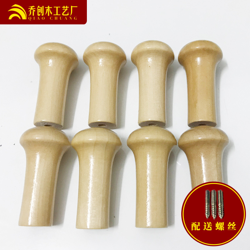 Manufacturer's solid wood clothes hanger hooks, door rear clothes wooden hooks, single hooks, solid wood clothes hanger hooks, wall hat hooks, row hooks full figure