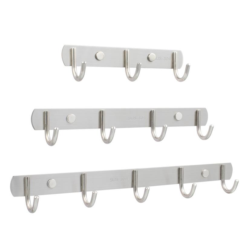 Exquisite stainless steel solid hooks, bathroom hardware hooks, high-quality coat hooks, row hooks, and coat hooks are sold directly by the manufacturer Item Picture