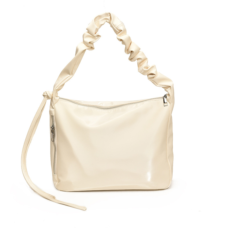 High-end pleated underarm bag for women, 2025 new Korean style niche design, versatile commuting single-shoulder tote bag Item Picture