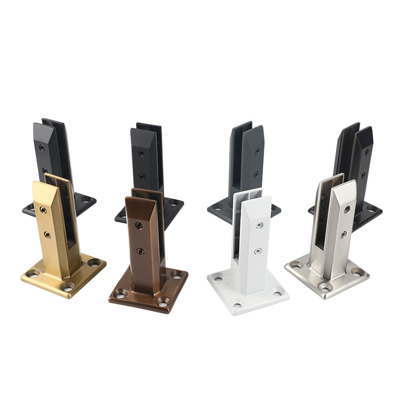 Cross-border stainless steel swimming pool column, staircase handrail column, glass accessories, floor-standing frameless glass clip column accessories Application Scenario