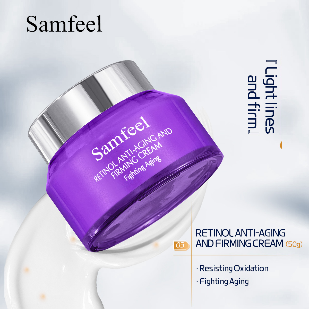 Retinol Anti-Aging and Firming Cream resisting oxidation 